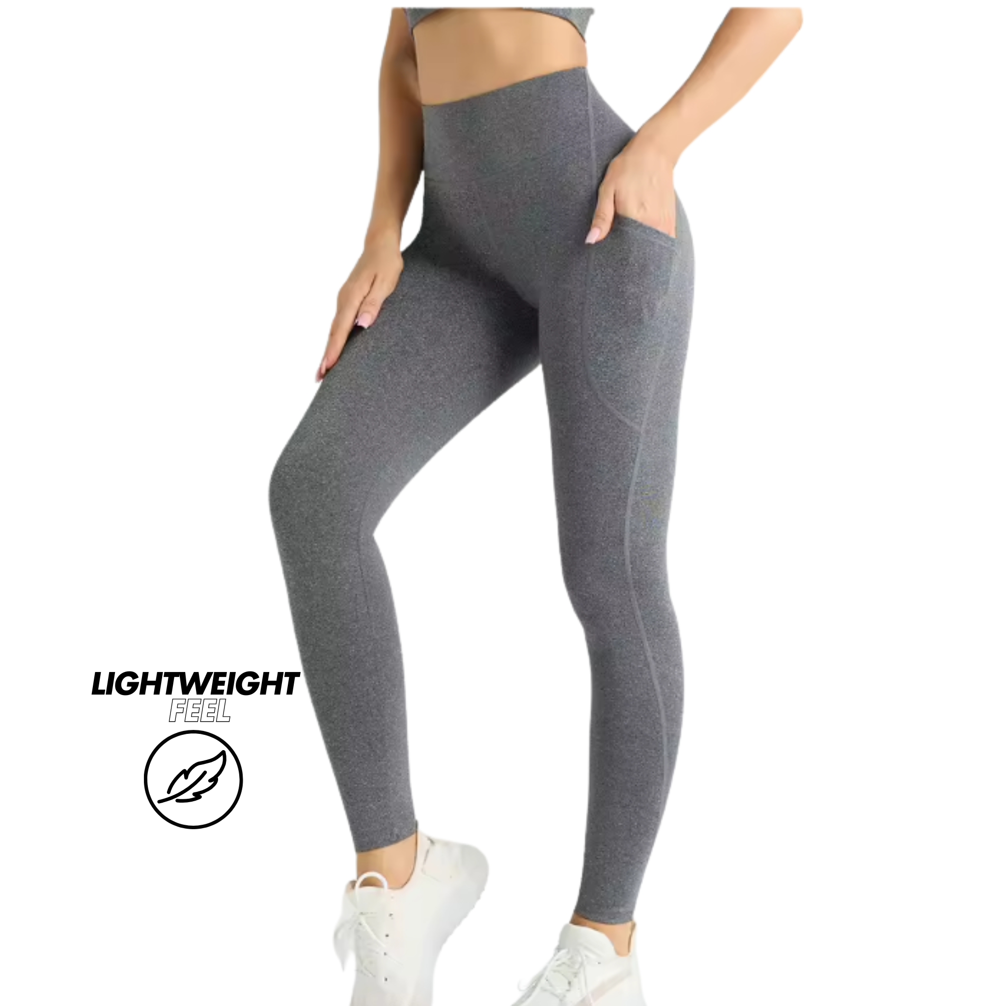 Asara Tummy Control High-Waist Yoga Leggings