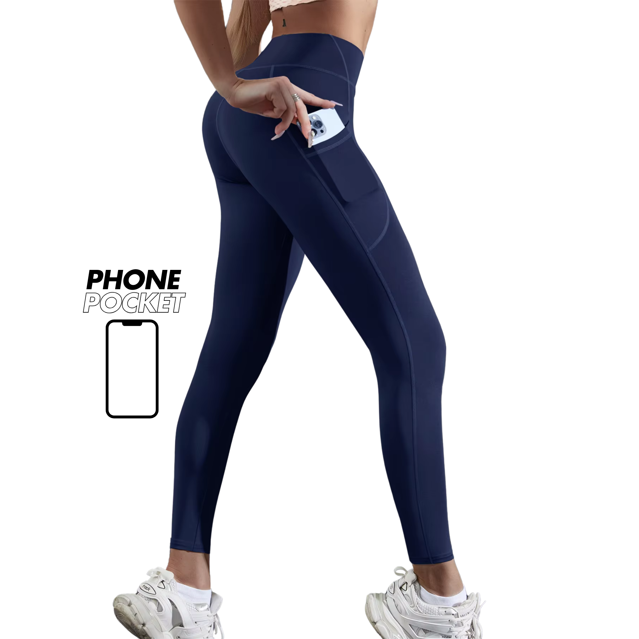 Asara Tummy Control High-Waist Yoga Leggings