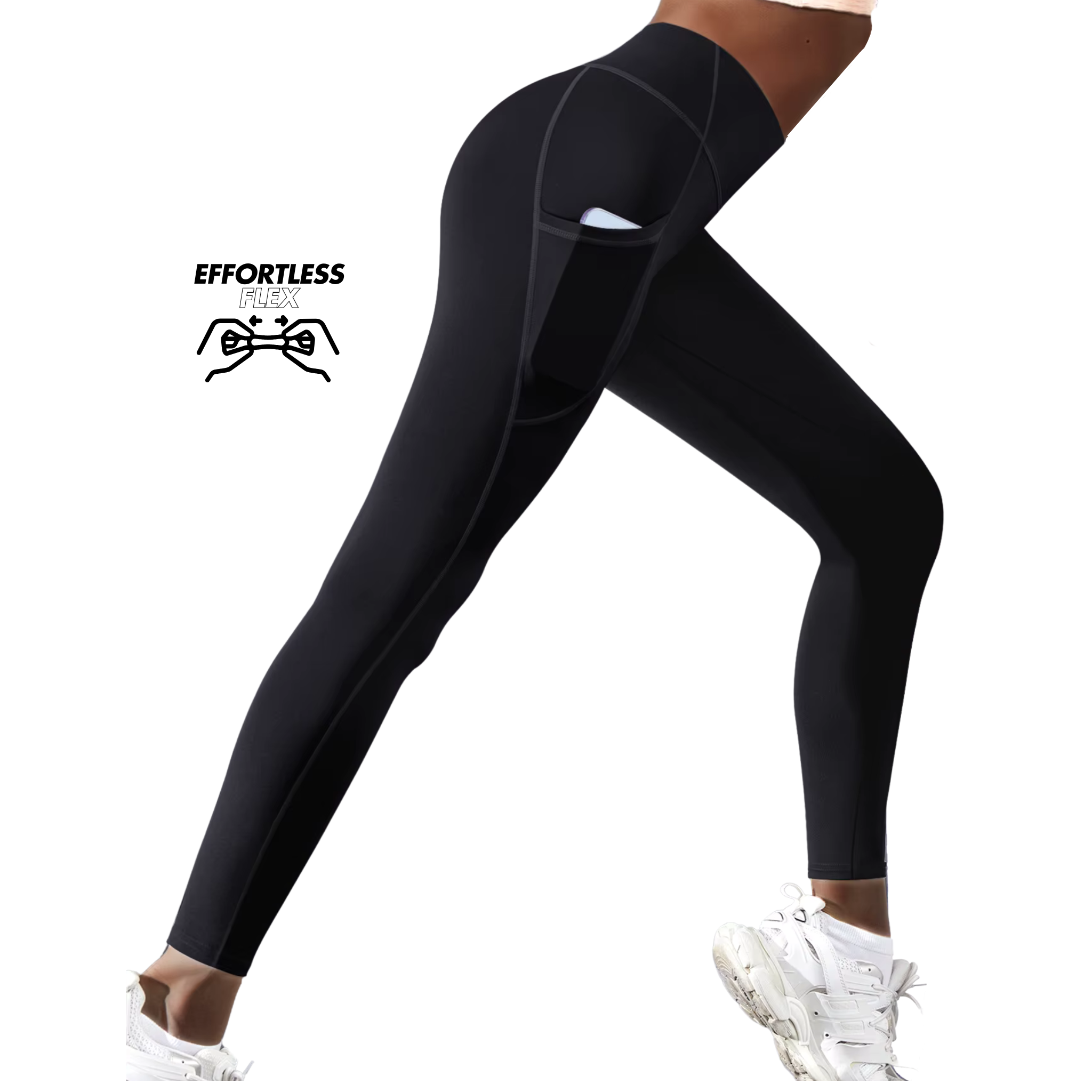 Asara Tummy Control High-Waist Yoga Leggings