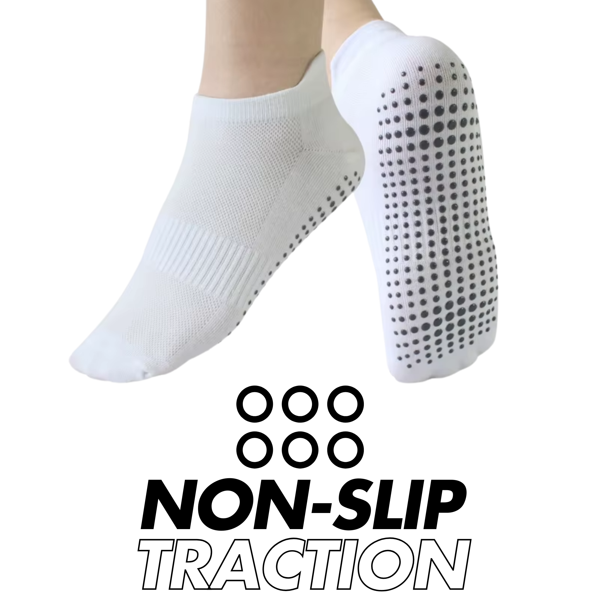 Asara 5 Pairs Non-Slip Yoga Socks