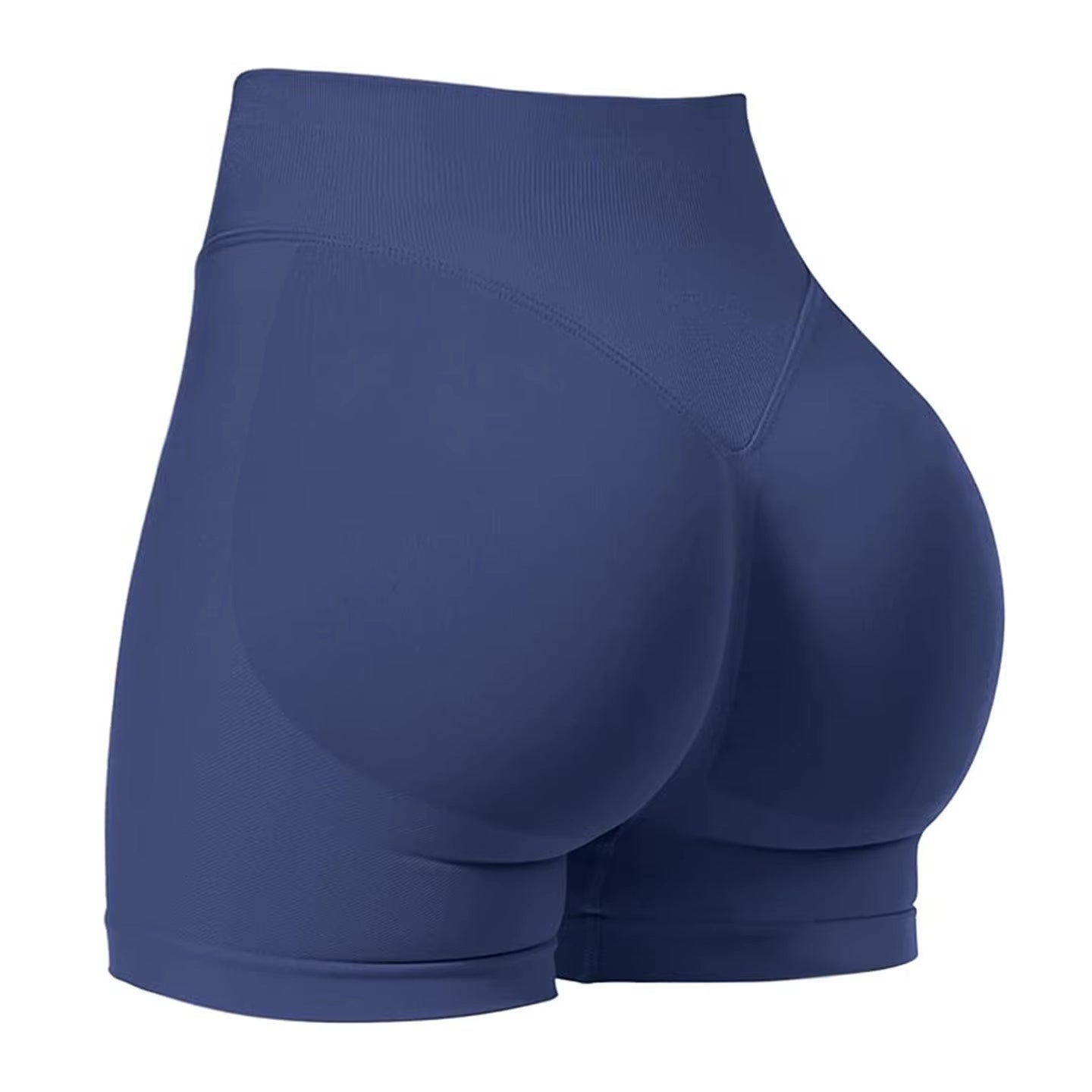 Czguke4.5''Shorts Seamless Low Ribbed Waistband Gym Shorts Scrunch Bum Yoga Shorts Booty High Stretch Running Bike Shorts