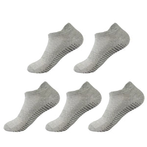 Asara 5 Pairs Non-Slip Yoga Socks