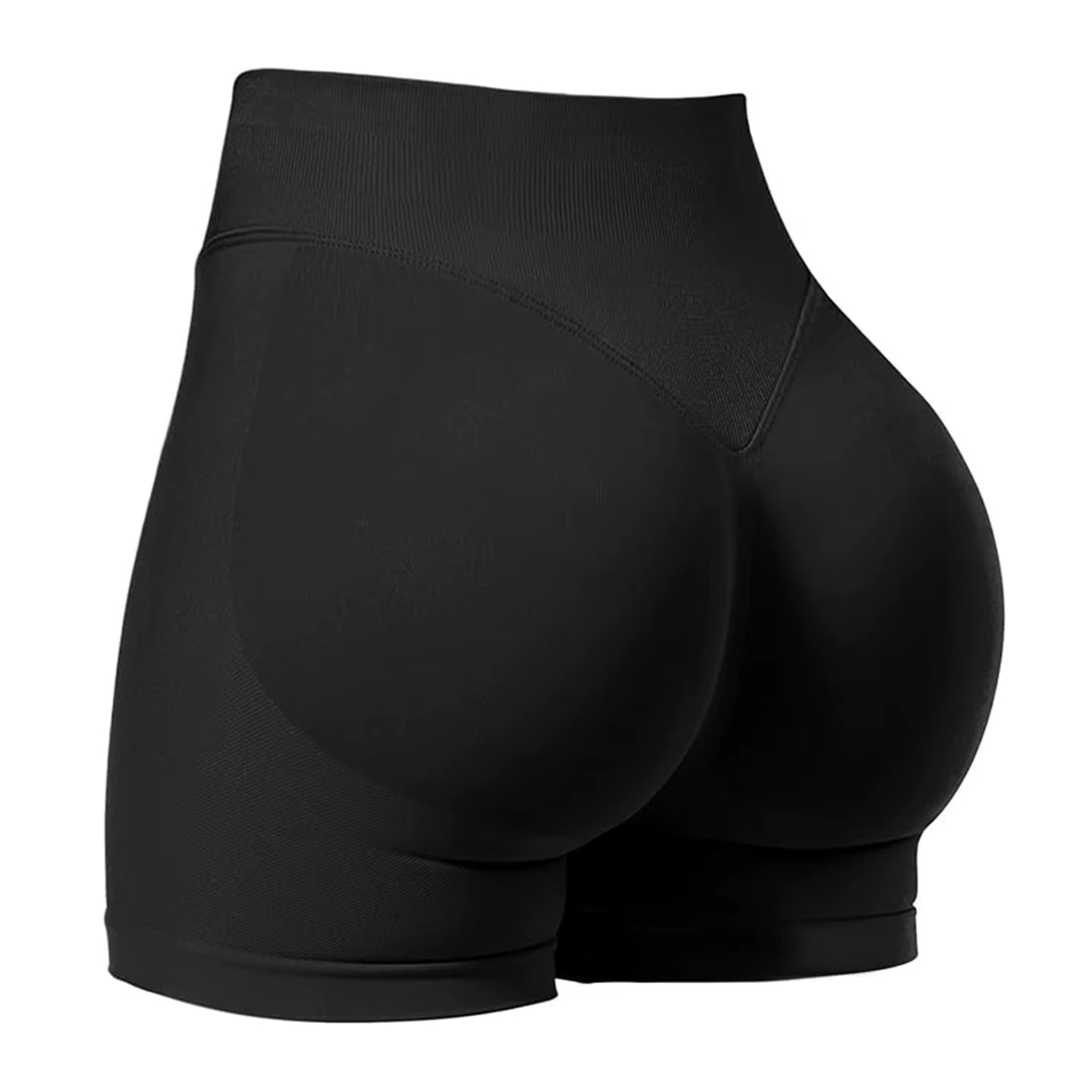 Czguke4.5''Shorts Seamless Low Ribbed Waistband Gym Shorts Scrunch Bum Yoga Shorts Booty High Stretch Running Bike Shorts