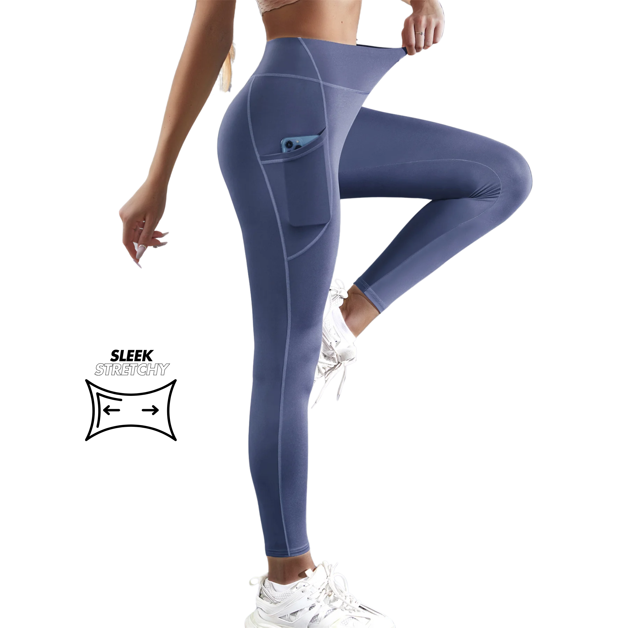 Asara Tummy Control High-Waist Yoga Leggings