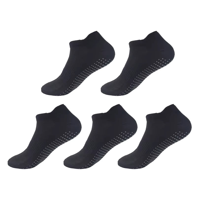 Asara 5 Pairs Non-Slip Yoga Socks